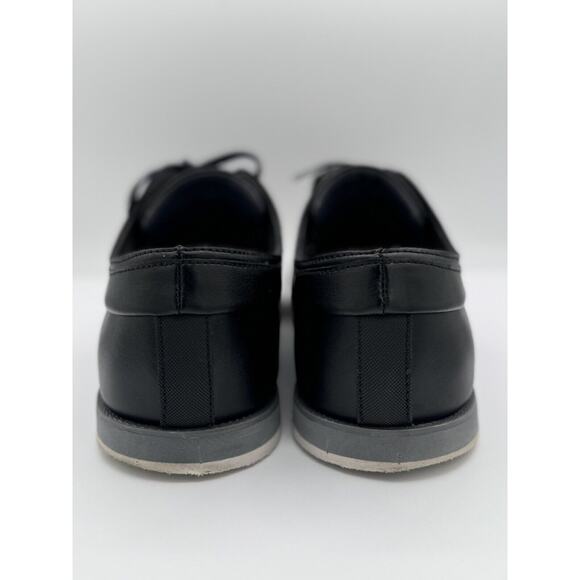 MENS CALVIN KLEIN KELLEN EMBOSS LEATHER DRESS SHOES BLACK OXFORD SZ 12 - Picture 3 of 6